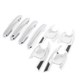 4352 Lexley 8pcs Chrome Style Door Handle Cover Trim Bowl Exterior Acce