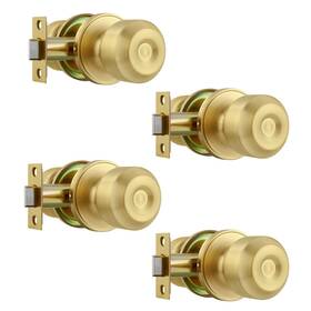B0d78dzcms Leydebong 4 Pack Gold Passage Door Knobs Interior Doors Easy Install