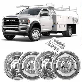 D19f6 Lifeinfinity 4pcs 19.5 Inch Polished 304l Stainless Steel Dually Wheel Simulators ProtectiveQ