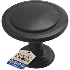 Lifemaster 850058684574 Kitchen Cabinet Knobs Rust-proof Matte Black Finish Modern Design
