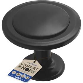 Lifemaster 850058684598 Kitchen Cabinet Knobs Rust-proof Matte Black Finish Modern