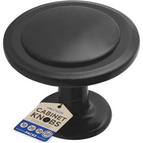 Lifemaster 850058684604 Kitchen Cabinet Knobs Rust-proof Matte Black Finish Modern Design