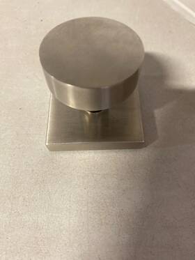 Lk66s68-sdh-sss Linnea Marine Grade Dummy Door Knob With Square Rose - Satin Ss