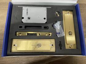 Pl160s-st-pr-sbr Linnea 304 Grade Square Privacy Pocket Door Lock Read