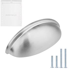 Lizavobc001bsn10 Lizavo Brushed Satin Nickel Cabinet Pulls Bin Cup Kitchen Handles Modern Har