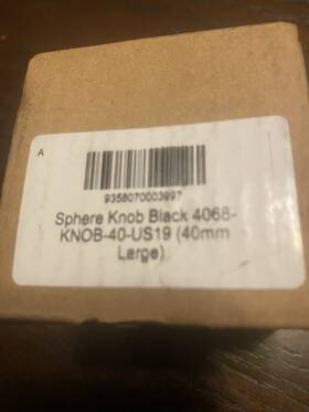 Lo & Co 358070001931 And Sphere Knob Black 40mm Large