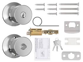 00bbc039 Lock & 24us09 Door Knobs With And Key Keyed Entry Knob Exterior Interior