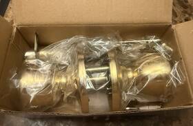 67767 Lock & Mfs Supply Brass Entry Set Kc