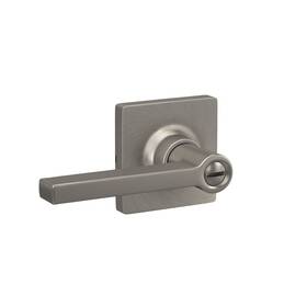 Lock Scout 194555173088 Straight Lever With Square Trim Bedroom And Bathroom Door Handle Satin Nicke