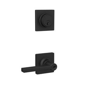 Lock Scout 194555173163 Straight Lever With Square Trim Keyed Entry Door Handle And Single Cylinder D