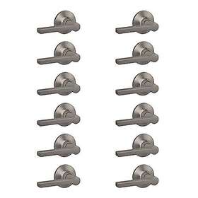 Lock Scout 194555173576 Straight Lever With Round Trim Hall And Closet Door Handle Satin