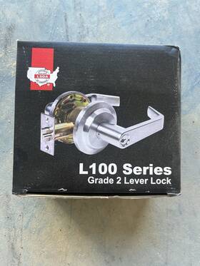 26d2-3 Lsda L100 Series Grade 2 Passage Leversets Satin Chrome L110 26d2-3/4