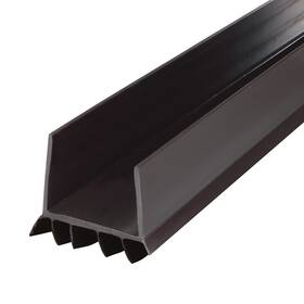43337 M-d Building Products Vinyl Cinch U-shape Door Bottom Seal Slide-on Brown