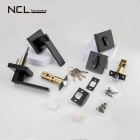 A-ch01b06mb Manufacturer Keyed Entry Door Lever With Single Cylinder Deadbolt Alike Heavy D