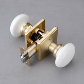Cn005sb-bk Manufacturer Ncl White Door Knobs Knob Interior Porcelain Square Levers Satin Br
