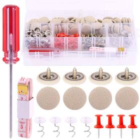 Mardatt 782125974588 152pcs Car Headliner Repair Kit With Button Auto Roo