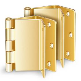Mw-133-10006 Mars Wellness Handicap Brass Expandable Door Hinges - Offset For Doors 3 Pack