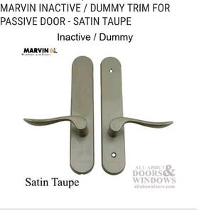 10830318 Marvin Inactive Door Handle Satin Taupe