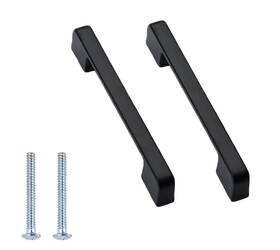 Mh0128b Mashm 4 Pack Black Cabinet Handles Matte Pull Handle 5 Inch Hole Center Dr