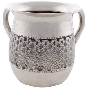 Masoret 785614000355 Unbreakable Stainless Steel Washing Cup 6.5-inch Tall Elegantly Brushed 2-ha