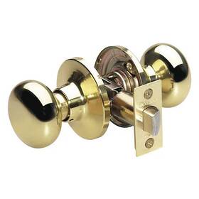 Bc0403box Master Lock 071649119828 Knob Lockset Biscuit Style Polished Brss