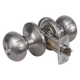 Ru0315box Master Lock 071649290619 Knob Lockset Rusk Style Satin Nickel