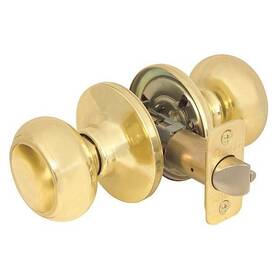 Ru0403box Master Lock 071649290626 Knob Lockset Rusk Style Polished Brass