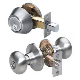 Bcc0615ka Master Lock Knob Lockset Biscuit Style Satin Nickel