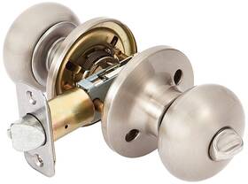 Bco0115 Master Lock Keyed Entry Door Biscuit Style Knob Satin Nickel