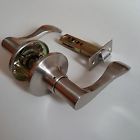 Maxtech Satin Nickel Passage Door Hardware Lever Locks 610074296195