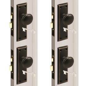 Maxxgeek B0c5bn6ftj Mortise Keyed Lock Set Classic Knobs Perfect For Replacing Broken