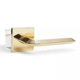 Mcbowery 313039820809 Crosby Polished Brass Bed/bath Modern Door Handle Privacy - Left Hand