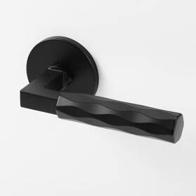 Mcbowery 445045515509 Hailey Matte Black L-square Heavy Duty Modern Interior Dummy Door Handle With Co