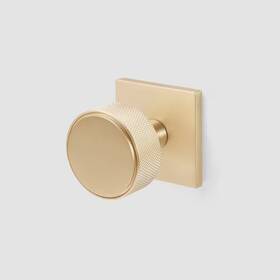 Mcbowery 726084826755 Taylor Champagne Gold Modern Bed/bath And Hall/closet Knurled Interior Door Knob