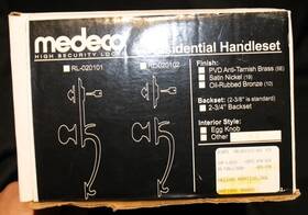 Rlt061300-09-fm Medeco Helena Mortise Entry Lock Set Antique Brass Rlt061300 Brand New Rare