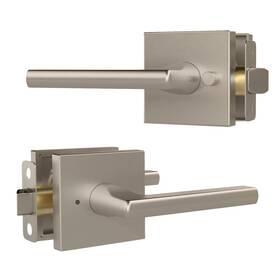 Mega Handles 850020756339 Prime Privacy Lever Door Handle For Hallway Closet And Bathroom Keyless Rev