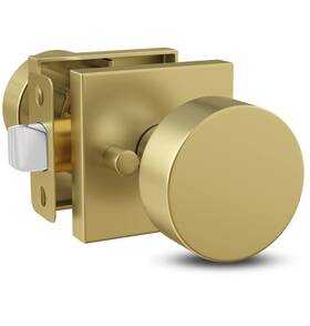 Mega Handles 850020756599 Suana Privacy I Door Knob For Hallway Closet And Bathroom Reversible Hea