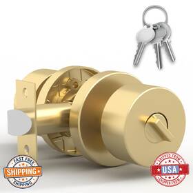 B0cgv8hh9f Mega Handles Buena Entry Door Knobs 1 Pack Reversible Gold Locking Knob Sat