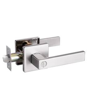 Mendock 850068594443 Privacy Door Handle Keyless Greenshield Lock Set Heavy Duty Reversible Interi