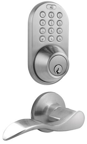 Tfl-02sn Milocks 632898000246 Digital Deadbolt Door Lock And Passage Lever Handle Combo With Keyle
