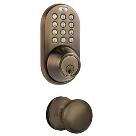 Tfk-02aq Milocks 632898000413 Digital Deadbolt Door Lock And Passage Lever Handle Combo