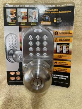 Dkk-02sn Milocks 632898700306 Keypad Entry Door Knob Model - Brand New And Unopened