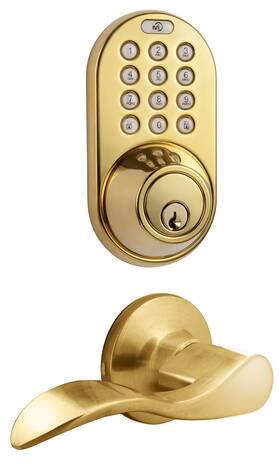 Dfl-02p Milocks 632898710022 Electronic Touchpad Entry Keyless Deadbolt And Passage Lever Combo P