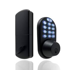 Tfk-02ob Milocks Digital Deadbolt Door Lock And Passage Lever Handle Combo Wi