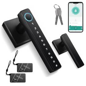 Minia Zns-4 Keyless Entry Door Lock With Handle Digital Knob Smart Locks Finger