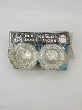 847-0924 Mintcraft Bnip Mortise Lock Door Knob 847- 0925glass Crystal Glass 12 Point
