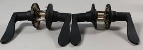 Hlk1104u19 Miseno Torry Wave Passage Door Lever Set Black Lot Of 2