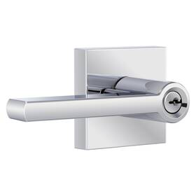 Mlk1022cp Miseno Mlk1022 Lorton Flat Bar Single Cylinder Keyed Entry Door - Chrome