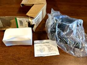 Mlk4022bk Miseno New Lorton Flat Bar Non-turning Passage Door Lever Set Black