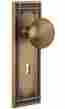 Misnyk-11-ab Nostalgic Warehouse Mission Plate New York Knob Keyhole Complete Passage Set Bra